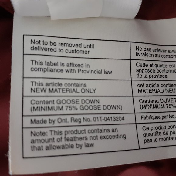 Eddie Bauer Goose Down Full Zip & Snap Vest with Faux Fur Collar Red Size L - Picture 13 of 14